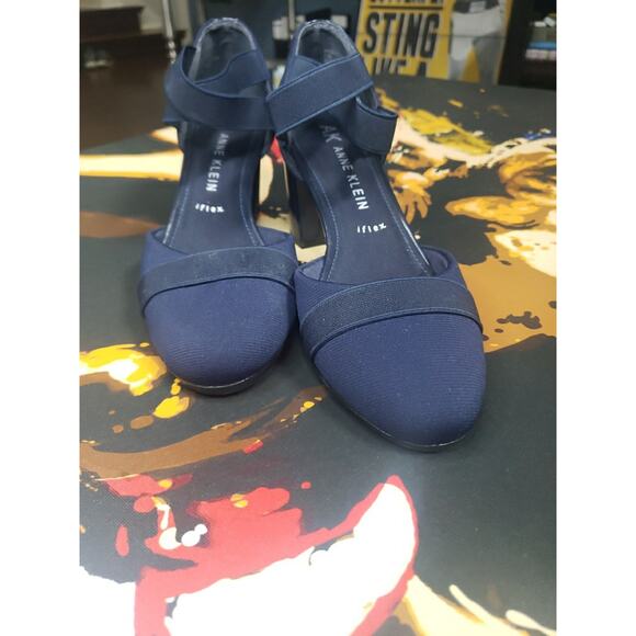 Ann Klein Women's Heel Dark Blue Iflex 7.5 - Picture 1 of 6